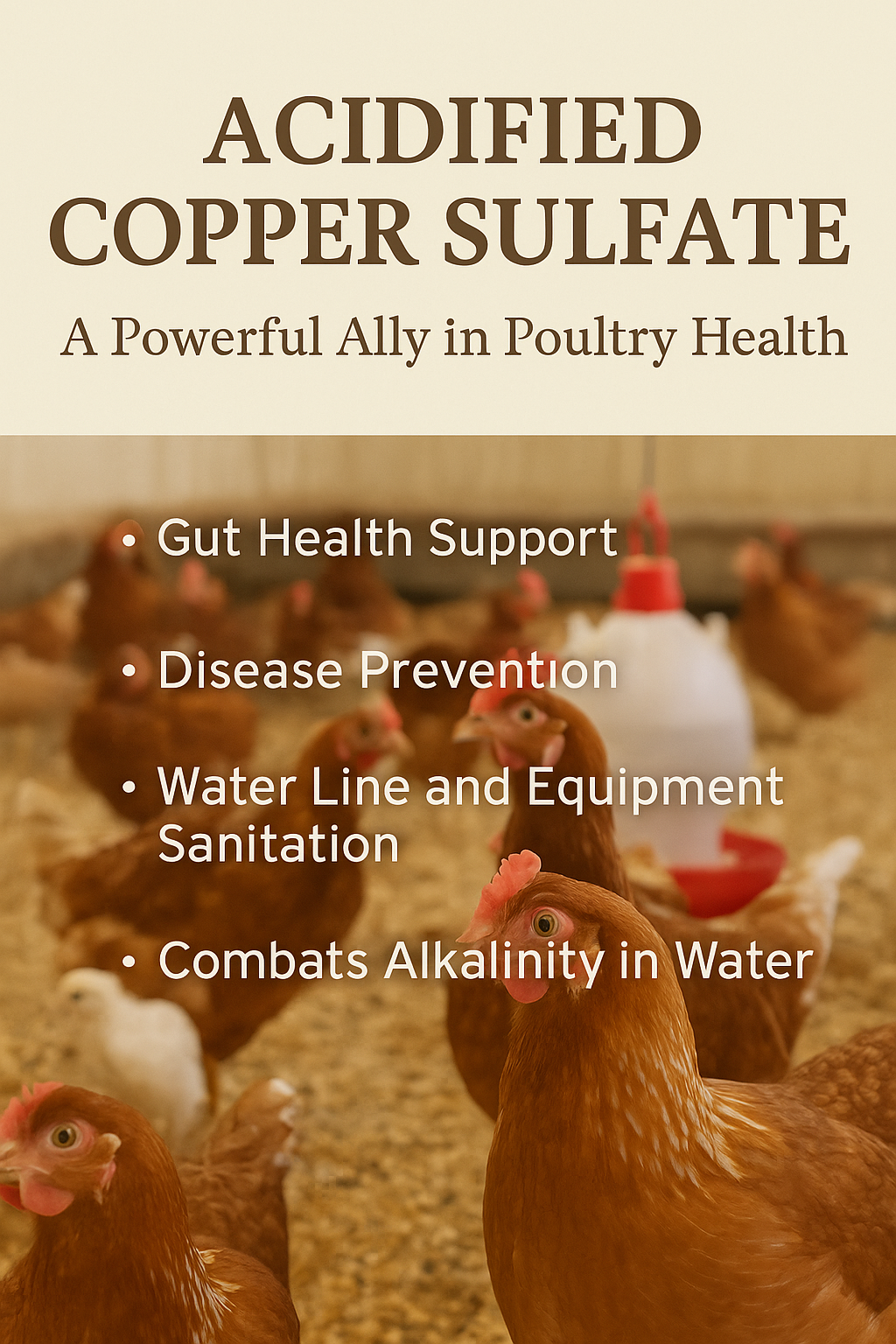 Acidified Copper Sulfate: A Powerful Ally in Poultry Health