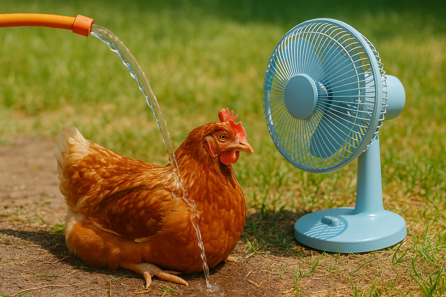 Keeping Chickens Cool: How to Help Your Flock Beat the Summer Heat