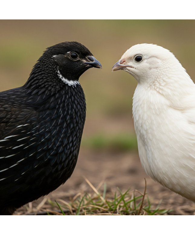 Black and White Edition Quail hatching eggs