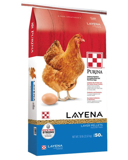 Purina Layena Poultry Feed, Pellet, 25 lb Bag
