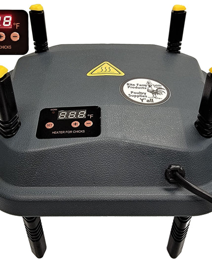10"x10" Chick Brooder Heating Plate 13-Watts Digital Heat Temperature Adjustable