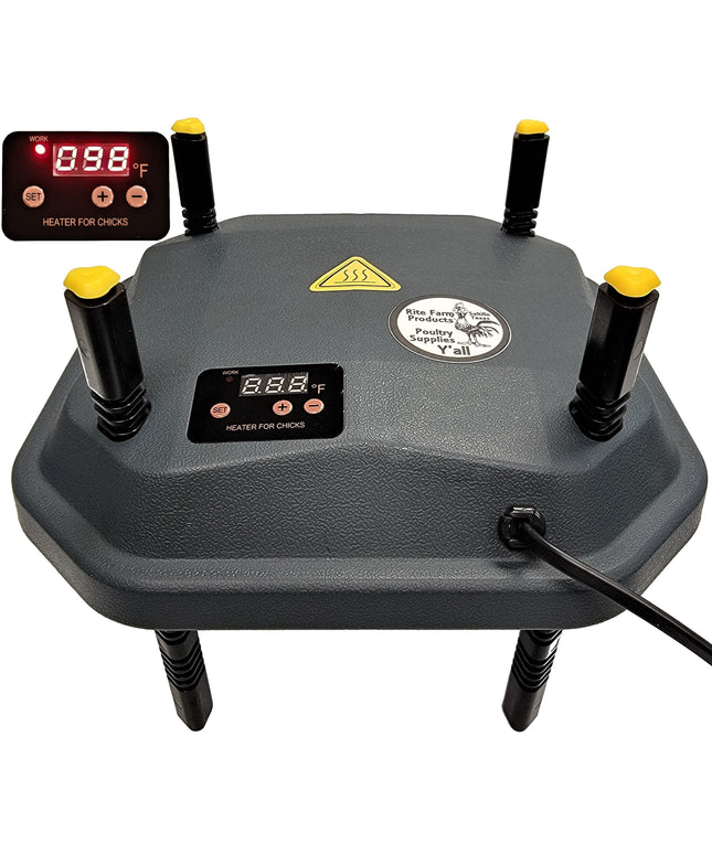 10"x10" Chick Brooder Heating Plate 13-Watts Digital Heat Temperature Adjustable