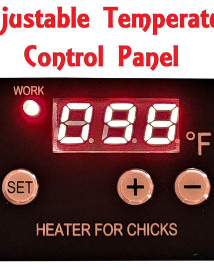 10"x10" Chick Brooder Heating Plate 13-Watts Digital Heat Temperature Adjustable