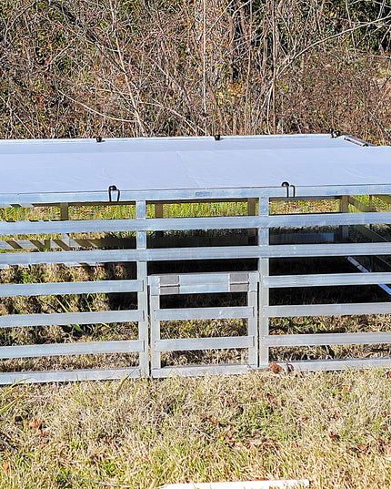 Rite Farm Products Aluminum 5'X5' Mobile Broiler Chicken Tractor Coop Poultry Meat Bird