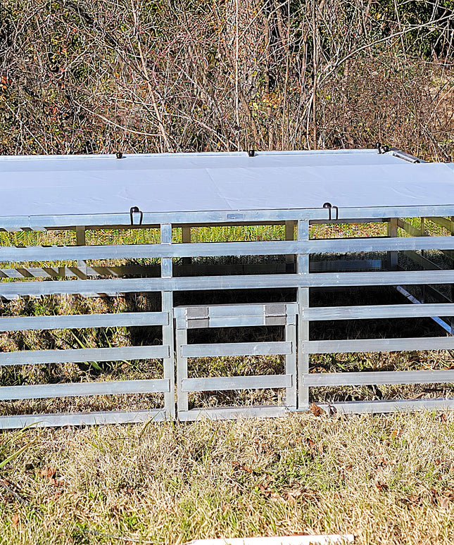 Rite Farm Products Aluminum 5'X5' Mobile Broiler Chicken Tractor Coop Poultry Meat Bird