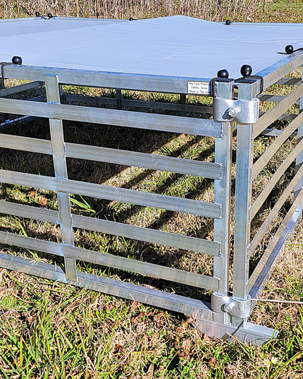 Rite Farm Products Aluminum 5'X5' Mobile Broiler Chicken Tractor Coop Poultry Meat Bird
