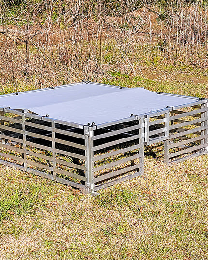 Rite Farm Products Aluminum 5'X5' Mobile Broiler Chicken Tractor Coop Poultry Meat Bird