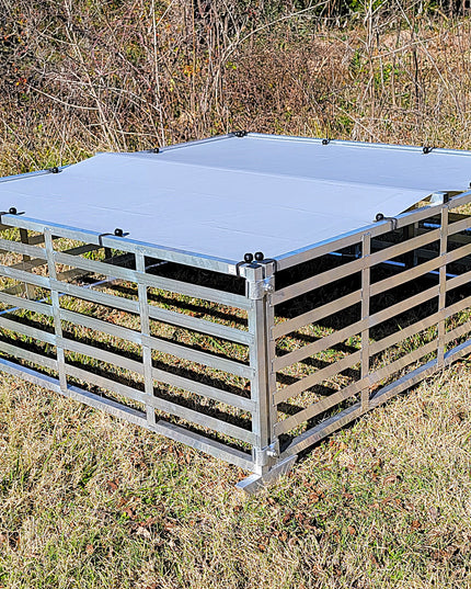 Rite Farm Products Aluminum 5'X5' Mobile Broiler Chicken Tractor Coop Poultry Meat Bird