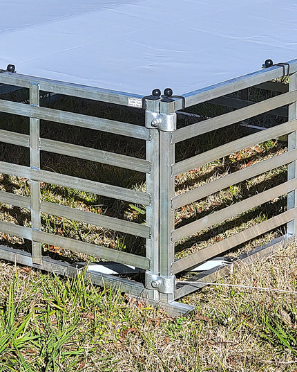 Rite Farm Products Aluminum 5'X5' Mobile Broiler Chicken Tractor Coop Poultry Meat Bird