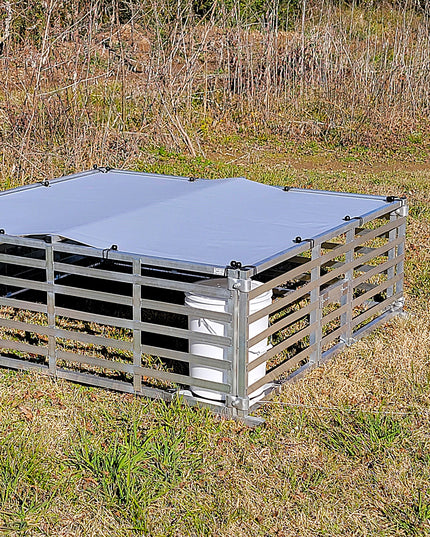 Rite Farm Products Aluminum 5'X5' Mobile Broiler Chicken Tractor Coop Poultry Meat Bird