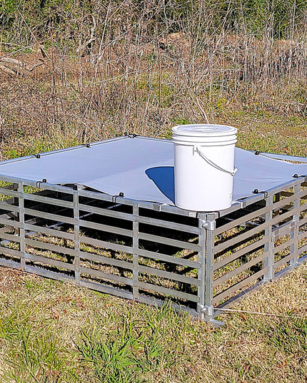 Rite Farm Products Aluminum 5'X5' Mobile Broiler Chicken Tractor Coop Poultry Meat Bird