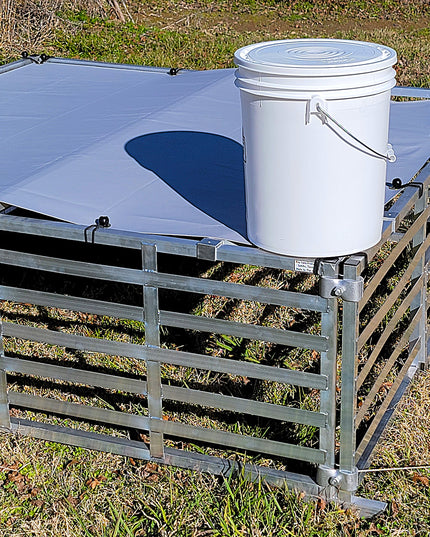 Rite Farm Products Aluminum 5'X5' Mobile Broiler Chicken Tractor Coop Poultry Meat Bird