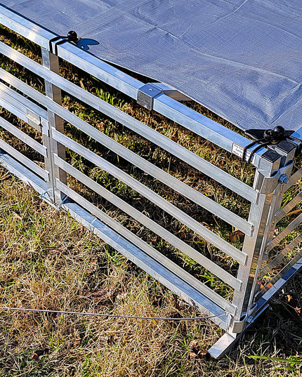 Rite Farm Products Aluminum 10'X10' Mobile Broiler Chicken Tractor Coop Poultry Meat Bird