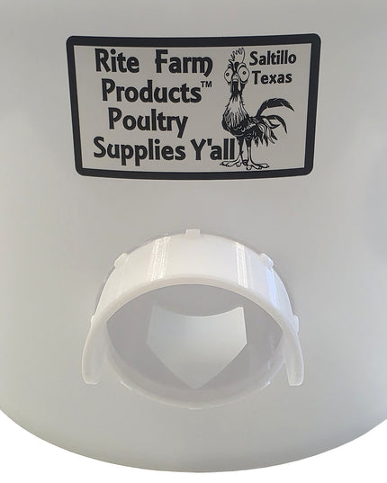 Made In the USA 22 Pound Capacity Automatic Chicken Feeder 4 Port Poultry Feeder