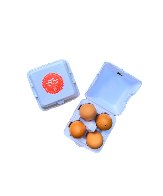 "Just Got Laid" 4-Egg Carton
