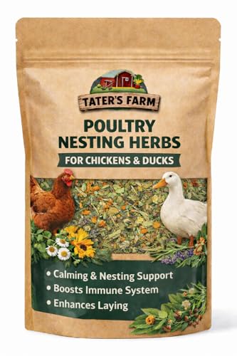 Poultry Nesting Herbs, Includes Oregano, Basil, Red Pepper Flakes, Garlic, Rosemary, Lavender, and More! 8oz, 16oz, 32oz
