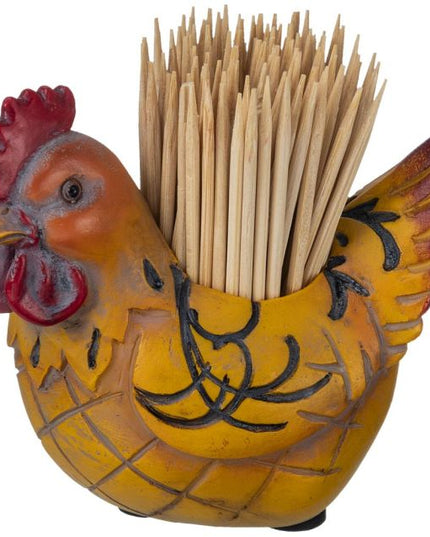 CHICKEN TOOTHPICK HOLDER - YELLOW