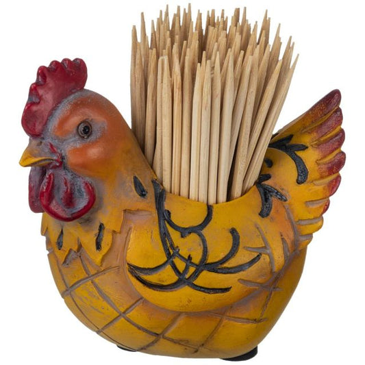CHICKEN TOOTHPICK HOLDER - YELLOW