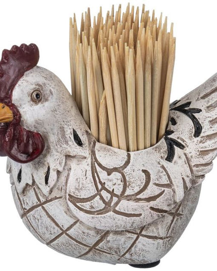 CHICKEN TOOTHPICK HOLDER - WHITE
