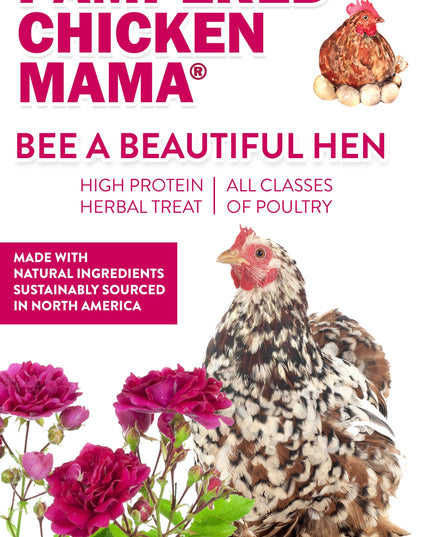 BEE A Beautiful Hen Herbal Treat With Mealworms, Wheat, & Rose Petals For Chickens
