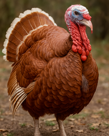 Bourbon Red Heritage Turkey Poults. (Pre-sale 2026)