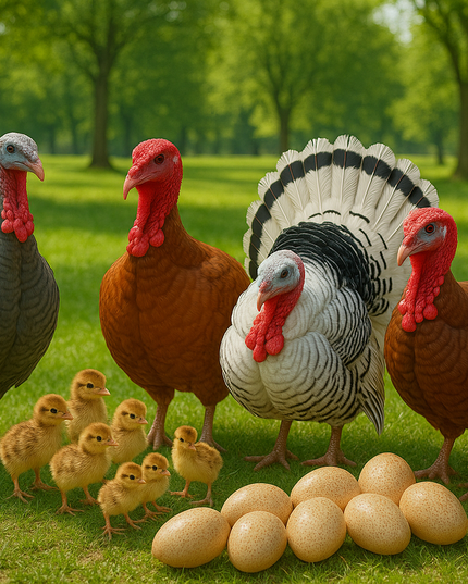 Heritage Turkey Hatching Eggs (Online Only)
