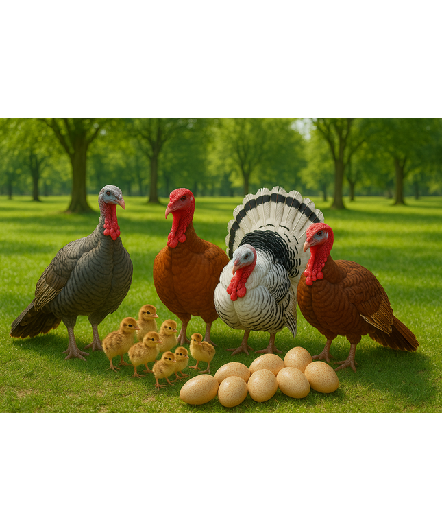 Heritage Turkey Hatching Eggs (Online Only)