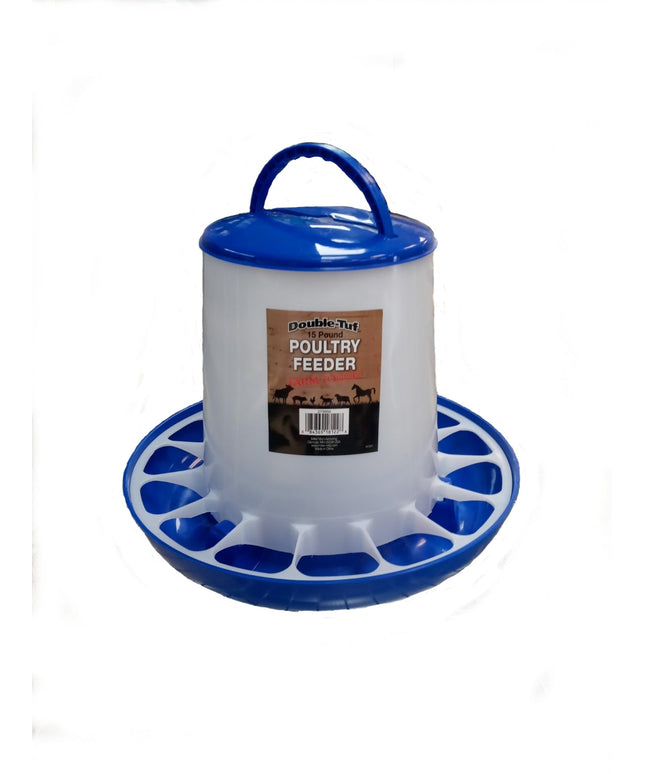Double Tuf 15lb Poultry Feeder
