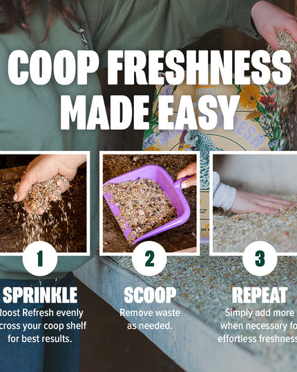Roost Refresh, Hemp & Herb Blend, Coop Freshness Made Easy (5 LB)
