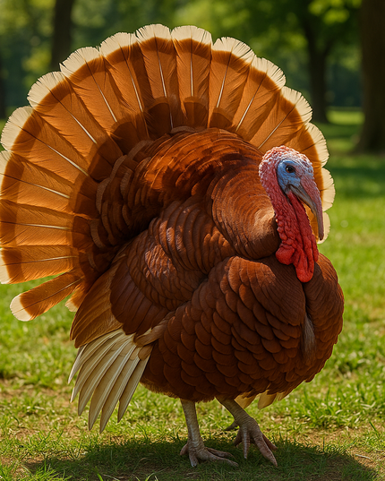 Bourbon Red Heritage Turkey Poults. (Pre-sale 2026)