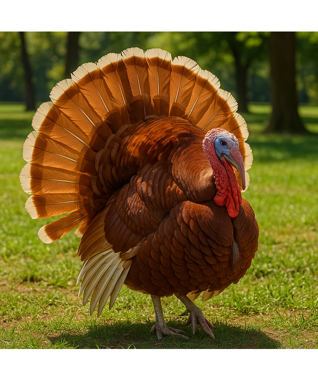 Bourbon Red Heritage Turkey Poults. (Pre-sale 2026)