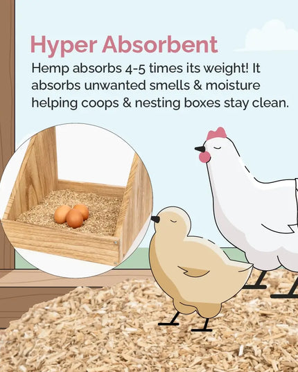 Hemp Bedding for Chicken Coops