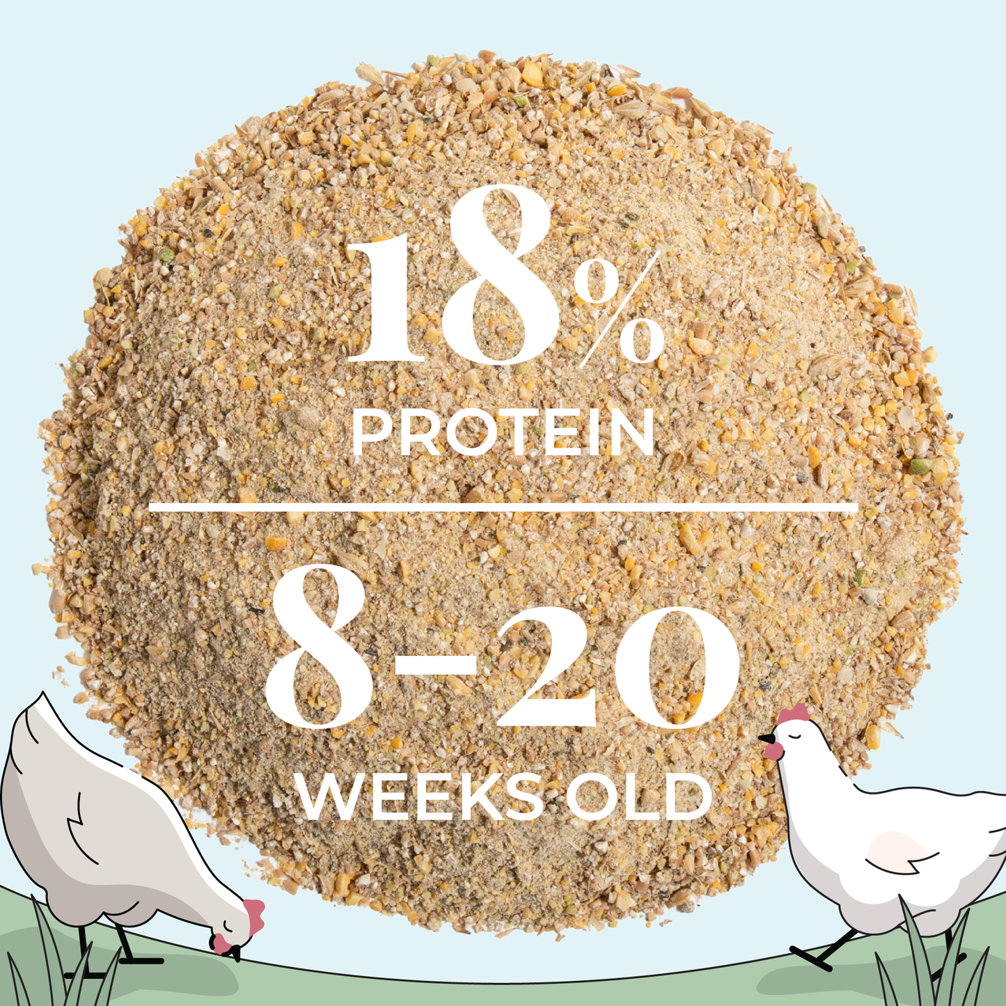 Grower Feed Kit | 12 Weeks of Organic Feed & Grit for 6 Pullets