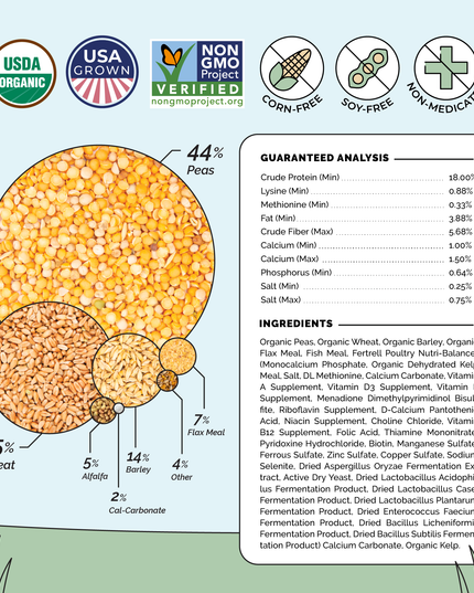 Grower Feed Kit | 12 Weeks of Organic Feed & Grit for 6 Pullets