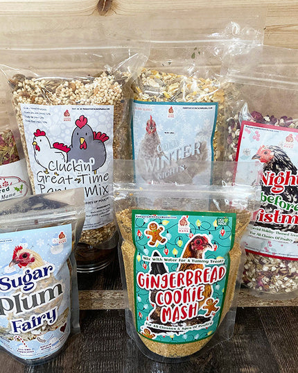 Holiday Goody Box For Chickens, Ducks, Turkeys, Quail, Peafowl, and Their Friends