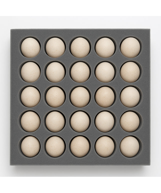 25 Hole Egg Shipping Foam – For Turkeys, Ducks & Chicken Eggs