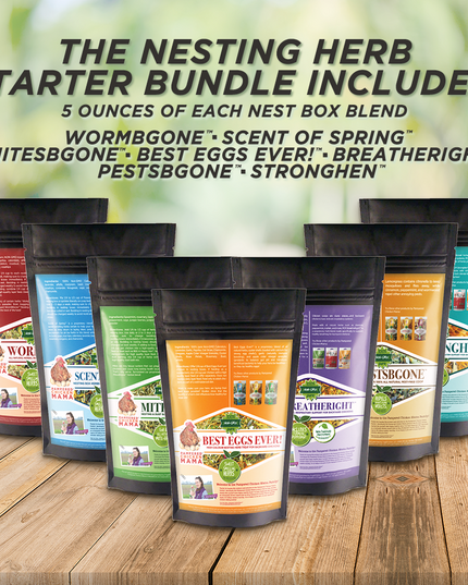 Nesting Herb Starter Bundle-- 7 Different Nesting & Coop Herbs
