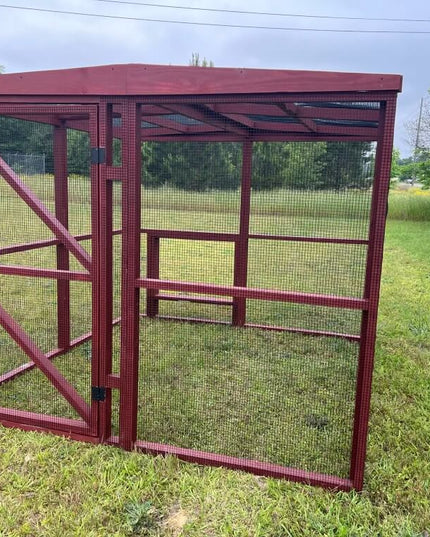 Wooden 8 Ft. Chicken Run (8’W X 8’L X 6’3”H)