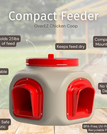 Compact Chicken Feeder