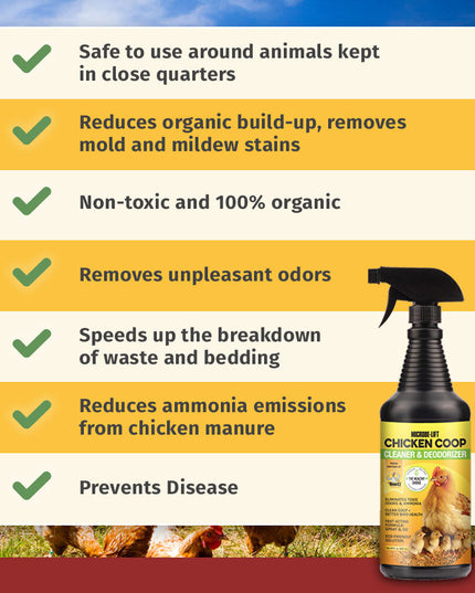 Microbe-Lift Chicken Coop Cleaner & Deodorizer - 32 oz