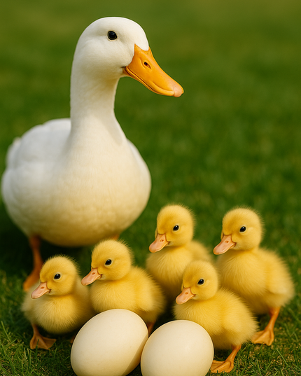 Jumbo Peking Ducks Hatching Eggs (Online Only)