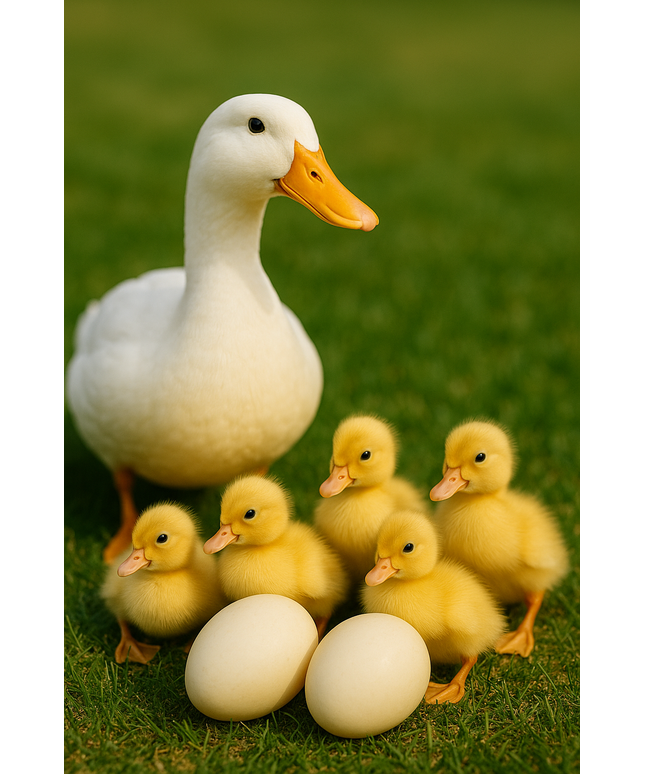 Jumbo Peking Ducks Hatching Eggs (Online Only)