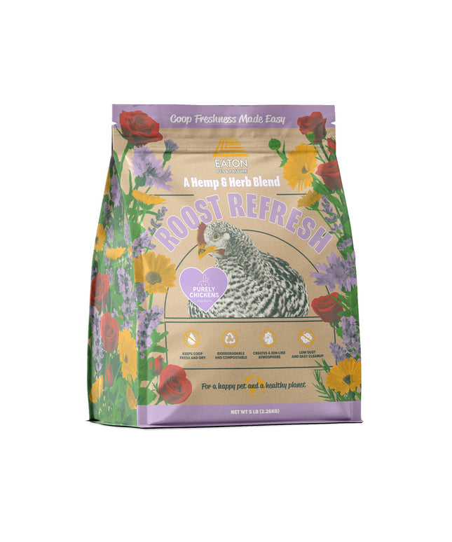 Roost Refresh, Hemp & Herb Blend, Coop Freshness Made Easy (5 LB)