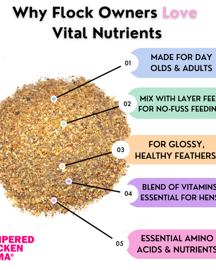 Vital Nutrients: Supplemental Essential Vitamins & Trace Minerals For Pet Chickens & Ducks
