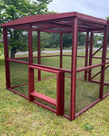Wooden 8 Ft. Chicken Run (8’W X 8’L X 6’3”H)