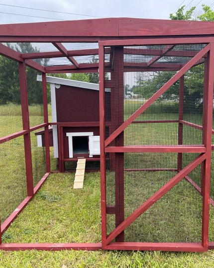 Wooden 8 Ft. Chicken Run (8’W X 8’L X 6’3”H)