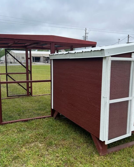 Wooden 8 Ft. Chicken Run (8’W X 8’L X 6’3”H)