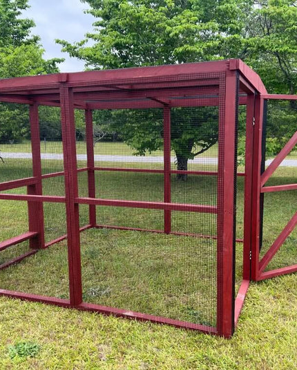 Wooden 8 Ft. Chicken Run (8’W X 8’L X 6’3”H)