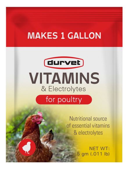 Durvet: VITAMINS & ELECTROLYTES FOR POULTRY - 0.01 LB