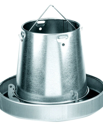 Hanging Galvanized Metal Chicken Feeder & Accessories